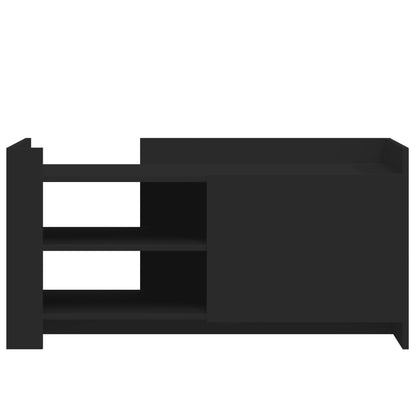 Coffee Table Black 100x50x50 cm Engineered Wood
