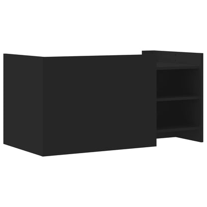 Coffee Table Black 100x50x50 cm Engineered Wood
