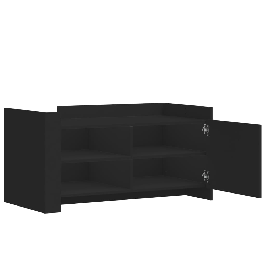 Coffee Table Black 100x50x50 cm Engineered Wood