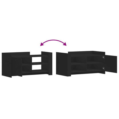 Coffee Table Black 100x50x50 cm Engineered Wood