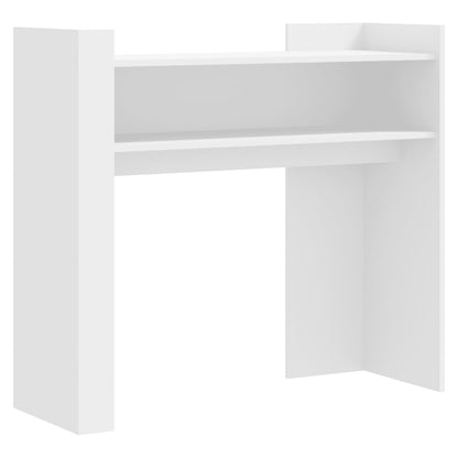 White Console Table 100x35x90 cm - Engineered Wood Elegance