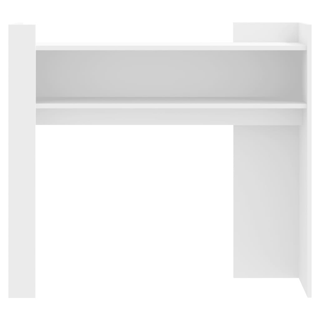 White Console Table 100x35x90 cm - Engineered Wood Elegance