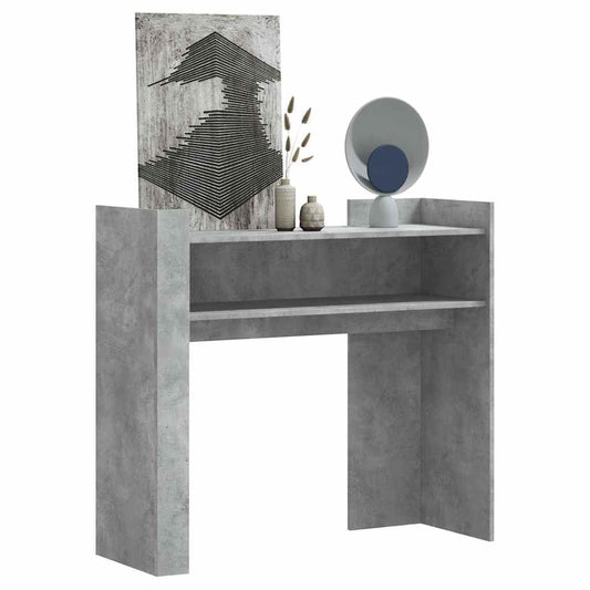 Concrete Grey Console Table, 100x35x90 cm, Engineered Wood