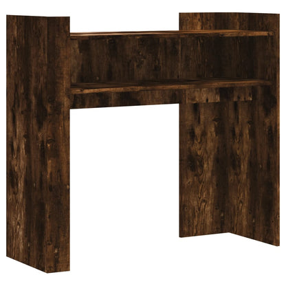 Smoked Oak Console Table 100x35x90 cm - Engineered Wood Design