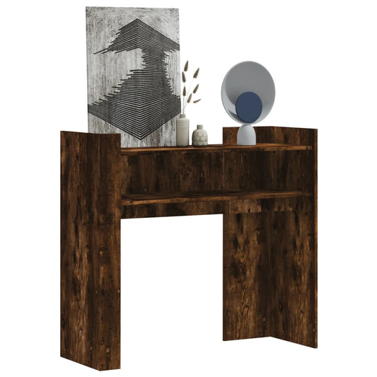 Smoked Oak Console Table 100x35x90 cm - Engineered Wood Design