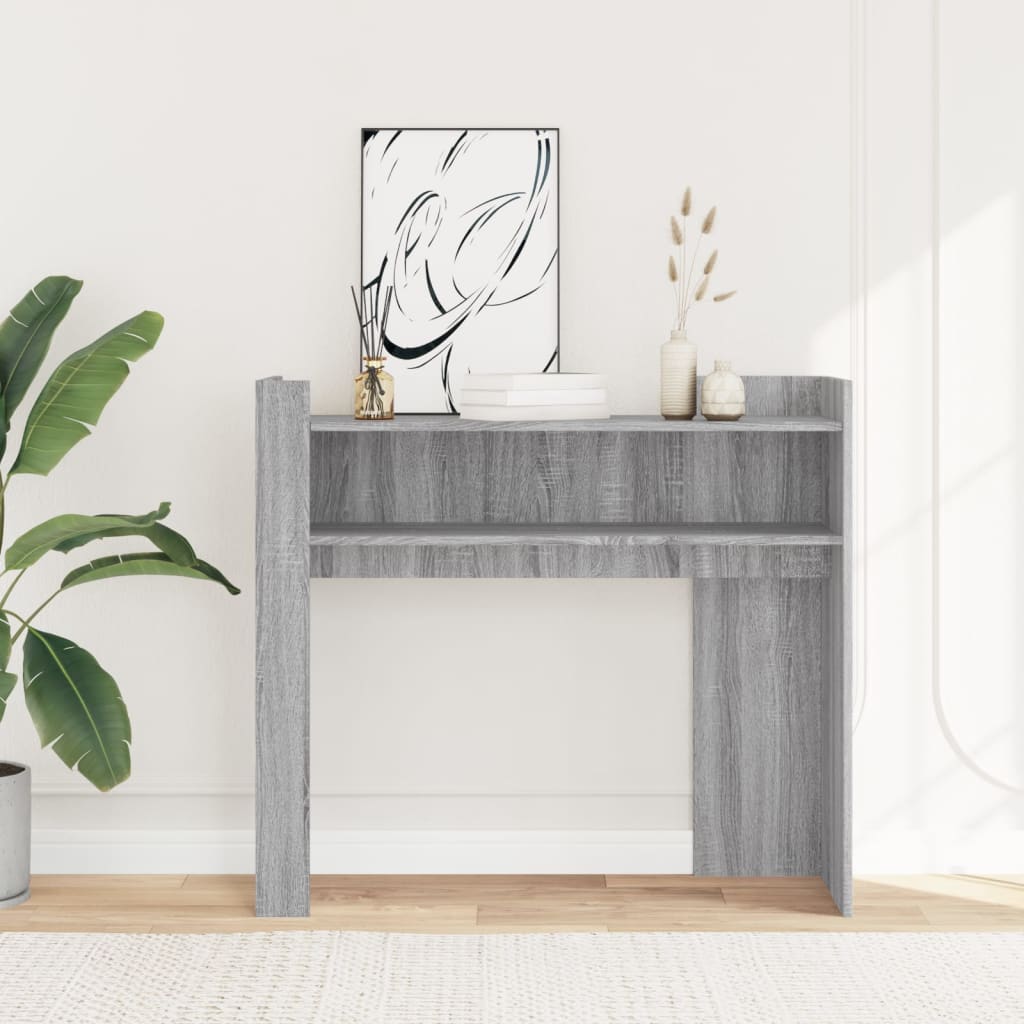 Grey Sonoma Console Table 100x35x90 cm - Engineered Wood