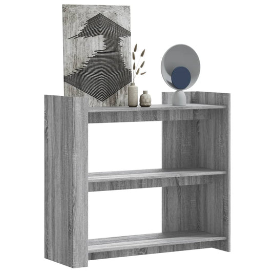 Grey Sonoma Console Table, Engineered Wood, 100x35x90 cm