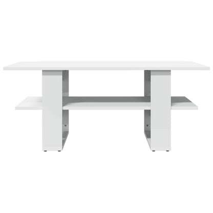 Coffee Table White 102x55x42 cm Engineered Wood