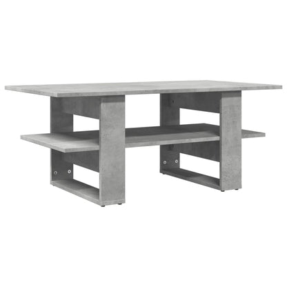 Coffee Table Concrete Grey 102x55x42 cm Engineered Wood