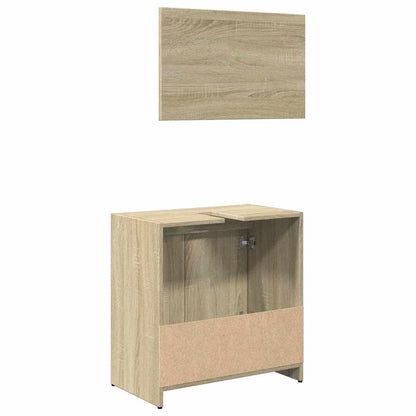 Sonoma Oak Bathroom Furniture Set in Engineered Wood
