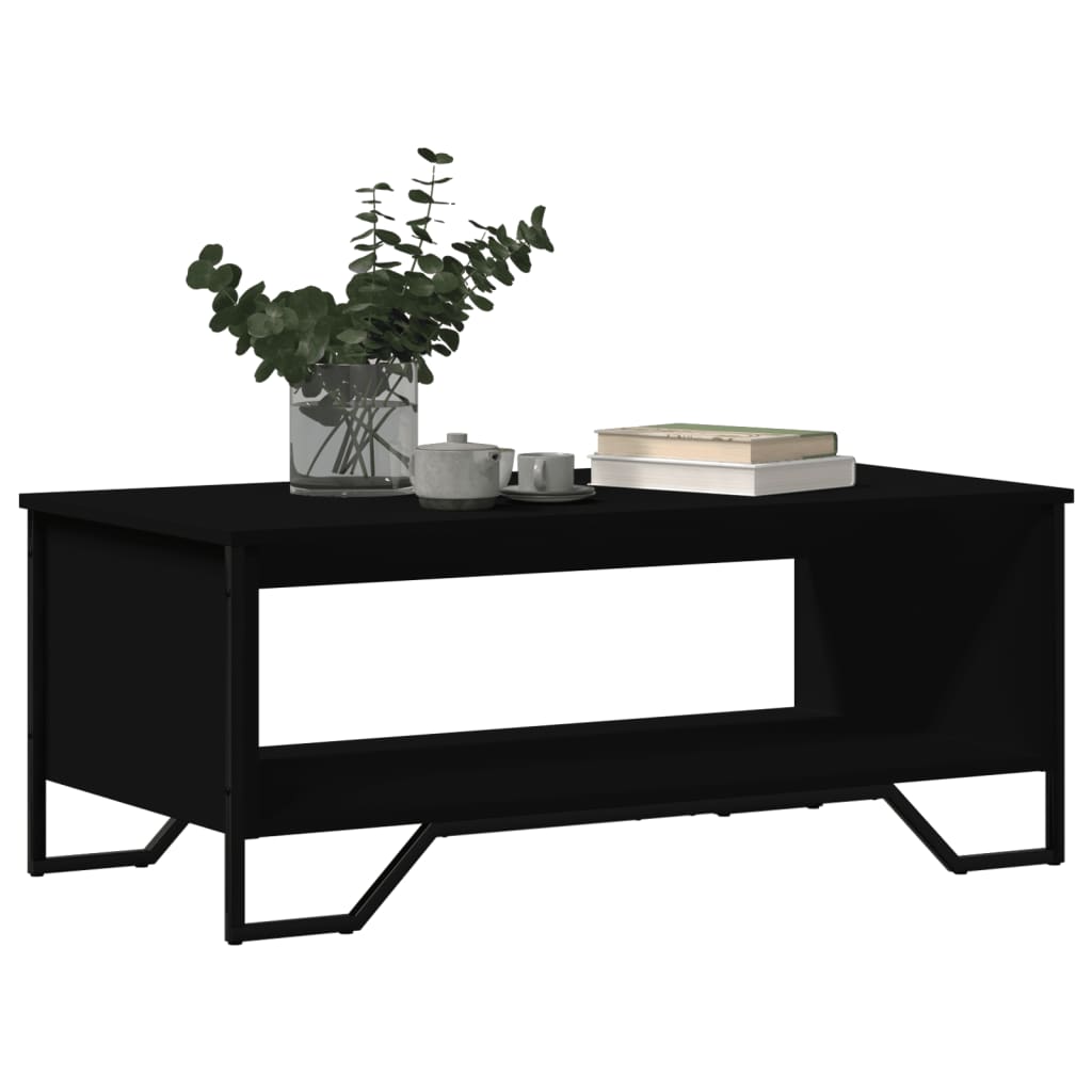 Coffee Table Black 100x51x40 cm Engineered Wood