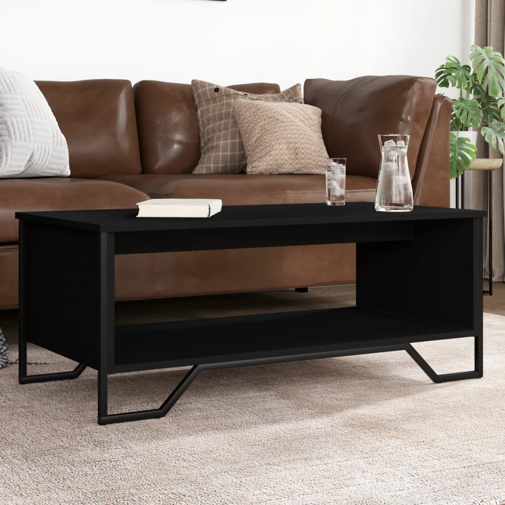Coffee Table Black 100x51x40 cm Engineered Wood