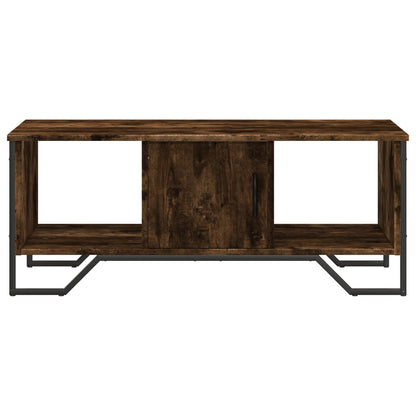 Coffee Table Smoked Oak 100x51x40 cm Engineered Wood