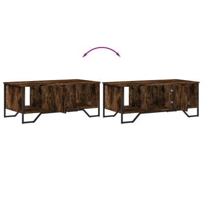 Coffee Table Smoked Oak 100x51x40 cm Engineered Wood