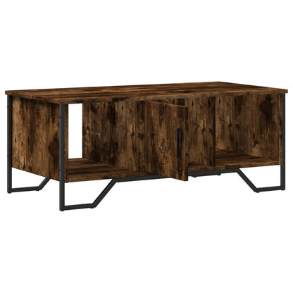 Coffee Table Smoked Oak 100x51x40 cm Engineered Wood