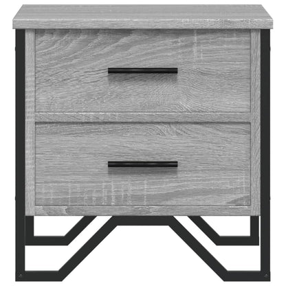 Grey Sonoma Engineered Wood Bedside Cabinet 40x41x40 cm