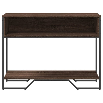 Brown Oak Console Table, 100x35x74.5 cm, Engineered Wood