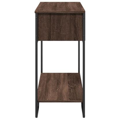 Brown Oak Console Table, 100x35x74.5 cm, Engineered Wood
