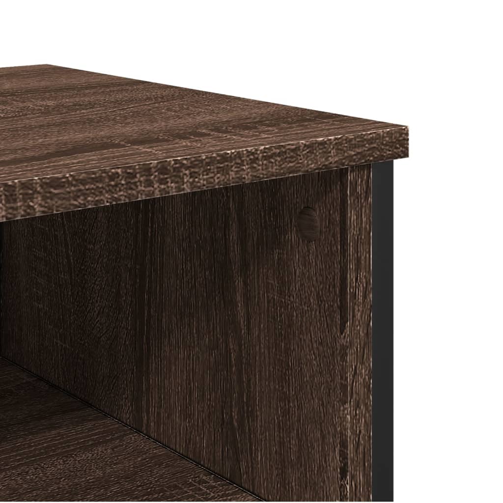 Brown Oak Console Table, 100x35x74.5 cm, Engineered Wood