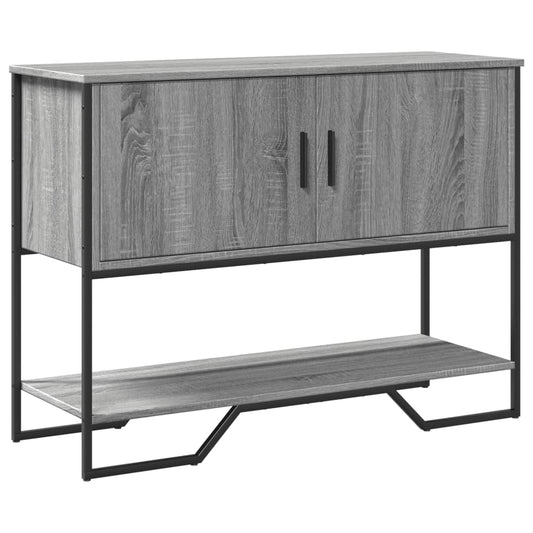 Modern Grey Sonoma Console Table, Engineered Wood, 100x35x74.5 cm