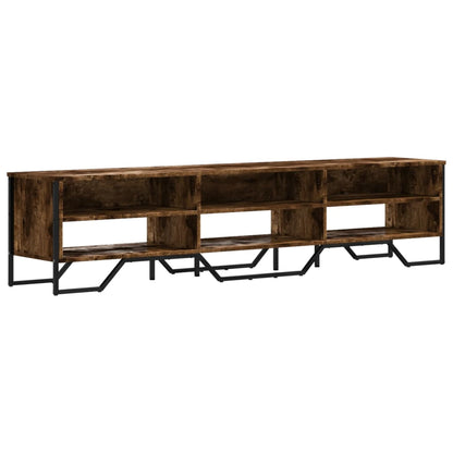 TV Cabinet Smoked Oak 180x34x41 cm Engineered Wood