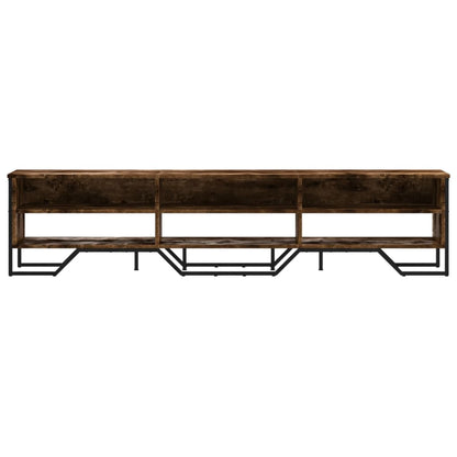 TV Cabinet Smoked Oak 180x34x41 cm Engineered Wood