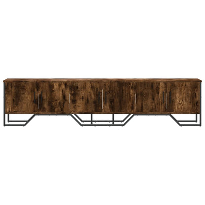TV Cabinet Smoked Oak 180x34x41 cm Engineered Wood