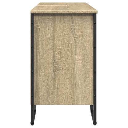 Sleek Sonoma Oak Bathroom Sink Cabinet - 91x35x60 cm Engineered Wood