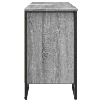 Grey Sonoma Bathroom Sink Cabinet 91x35x60 cm - Engineered Wood
