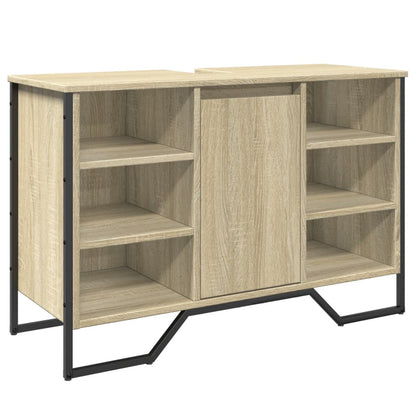 Sonoma Oak Bathroom Sink Cabinet, Engineered Wood, 91x35x60 cm