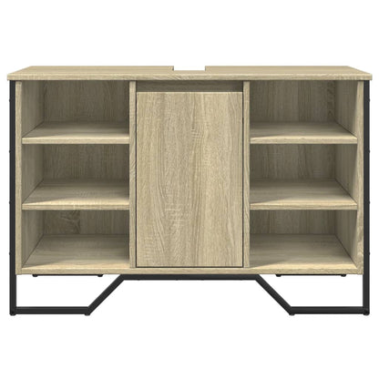 Sonoma Oak Bathroom Sink Cabinet, Engineered Wood, 91x35x60 cm