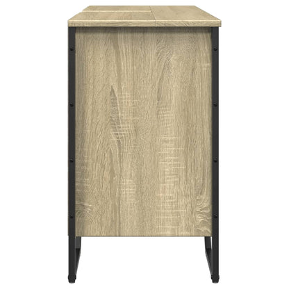 Sonoma Oak Bathroom Sink Cabinet, Engineered Wood, 91x35x60 cm
