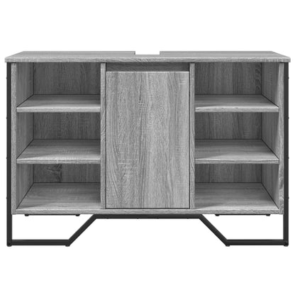 Grey Sonoma Bathroom Sink Cabinet 91x35x60 cm – Engineered Wood