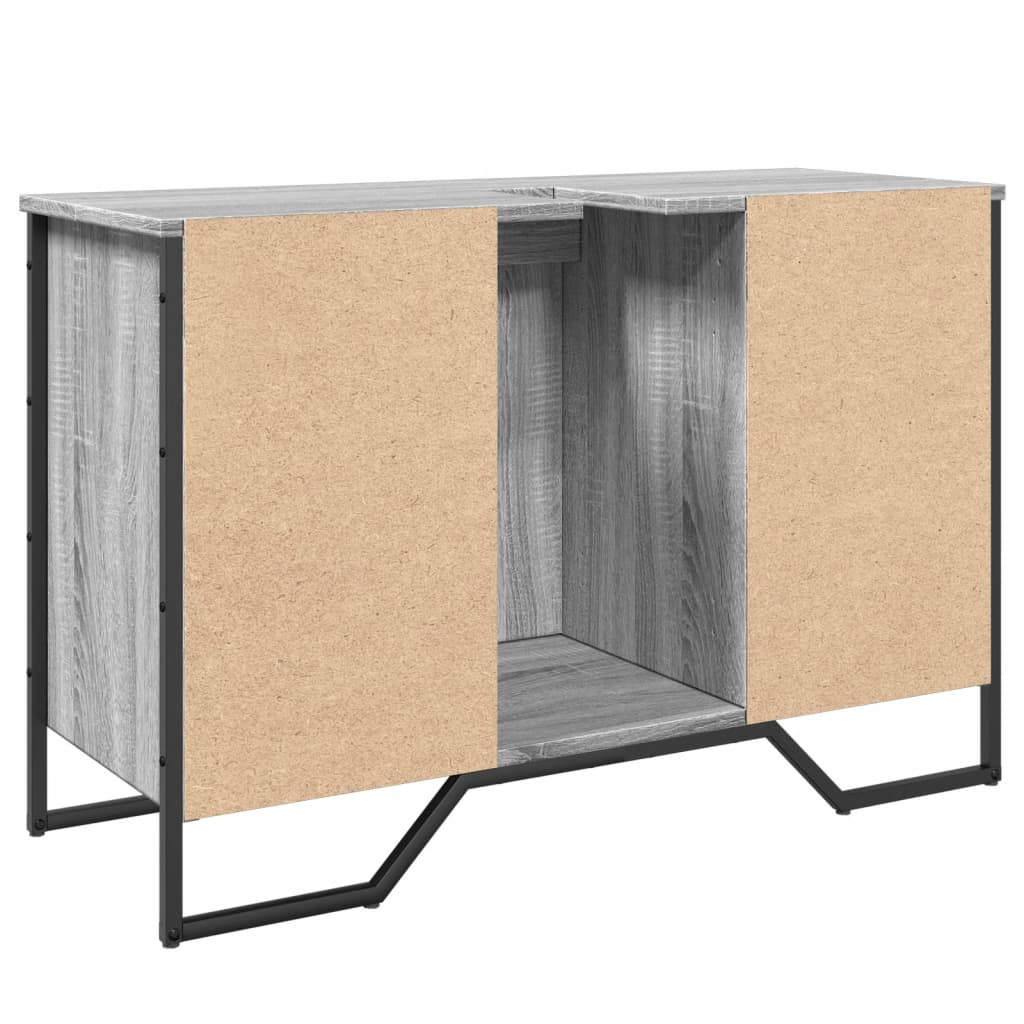 Grey Sonoma Bathroom Sink Cabinet 91x35x60 cm – Engineered Wood