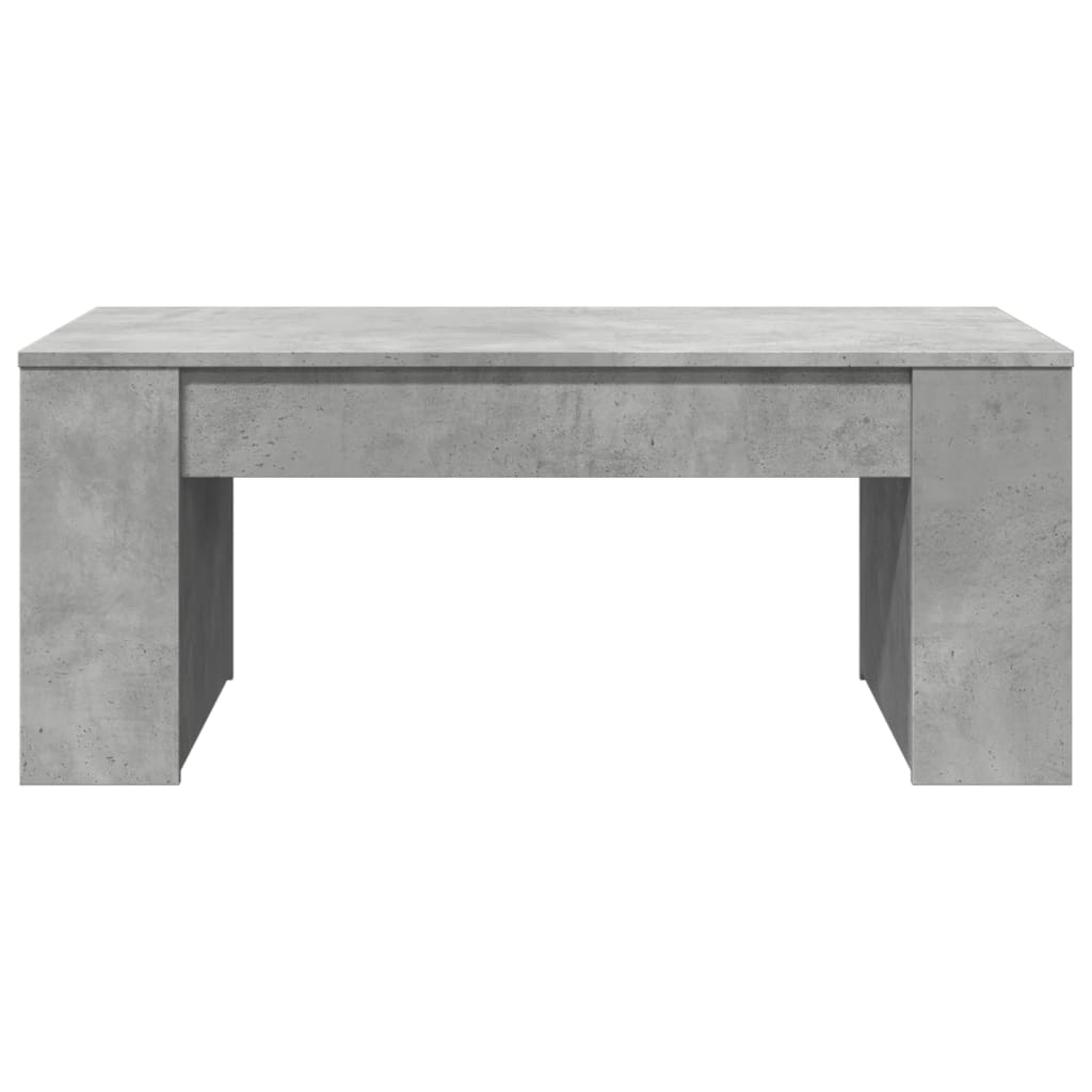 Coffee Table Concrete Grey 102x55x42 cm Engineered Wood
