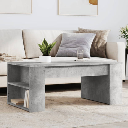 Coffee Table Concrete Grey 102x55x42 cm Engineered Wood