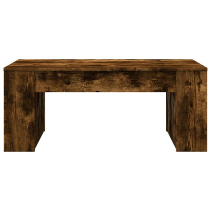 Coffee Table Smoked Oak 102x55x42 cm Engineered Wood