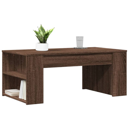 Coffee Table Brown Oak 102x55x42 cm Engineered Wood