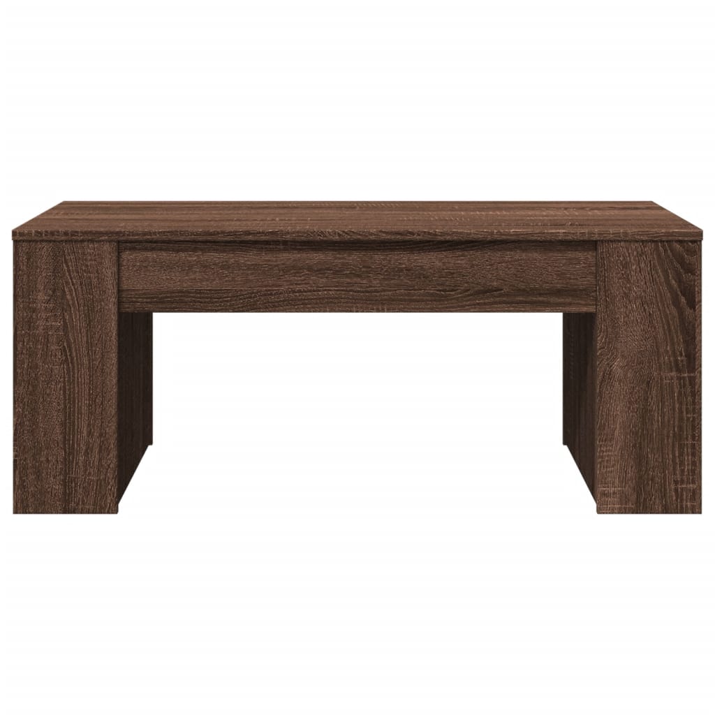 Coffee Table Brown Oak 102x55x42 cm Engineered Wood