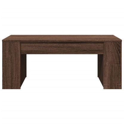 Coffee Table Brown Oak 102x55x42 cm Engineered Wood