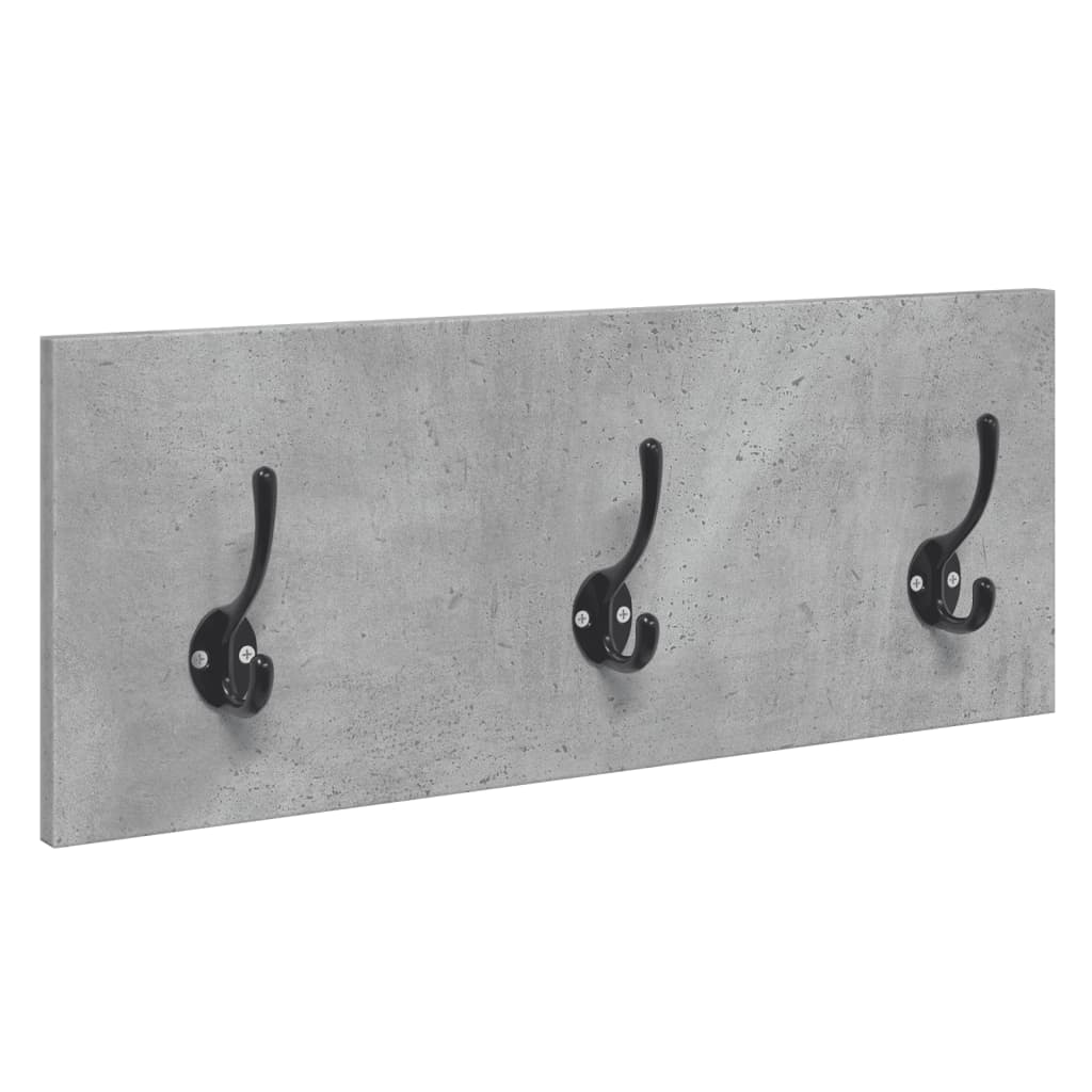 4-Piece Hallway Furniture Set in Concrete Grey Engineered Wood