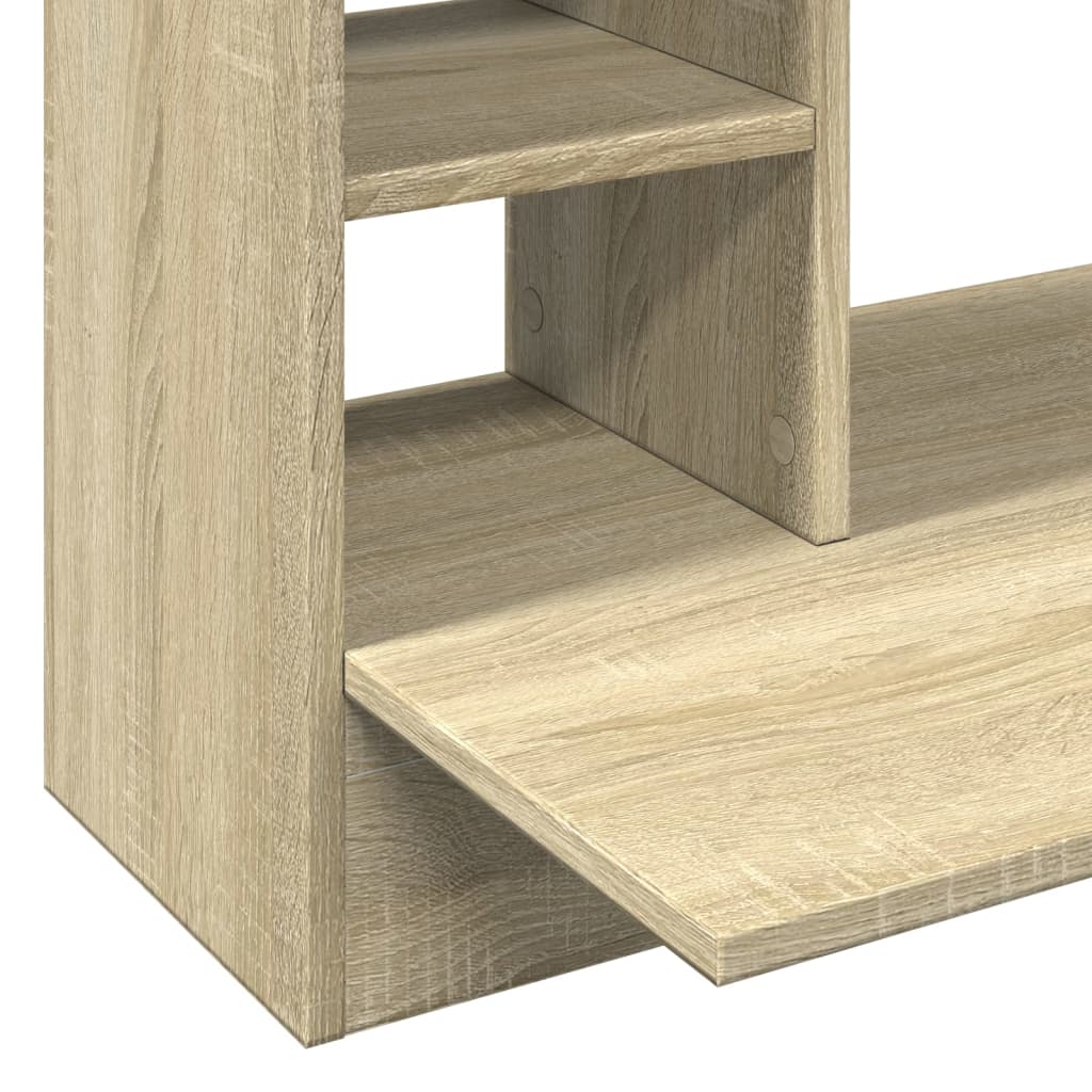 Space-Saving Wall-Mounted Desk, Sonoma Oak, 105x48x75 cm Wood