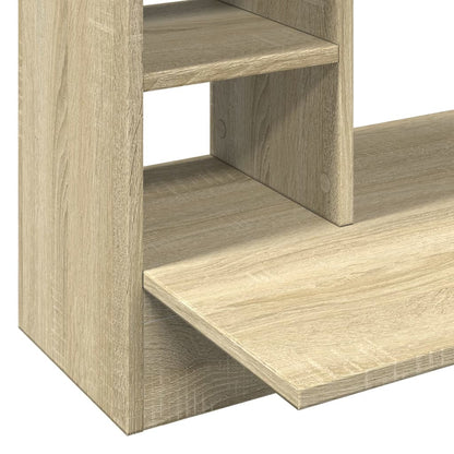 Space-Saving Wall-Mounted Desk, Sonoma Oak, 105x48x75 cm Wood
