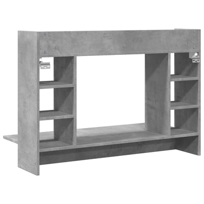 Concrete Grey Wall-Mounted Desk, Engineered Wood, 105x48x75 cm