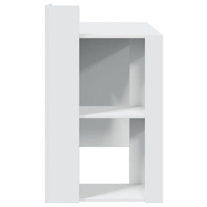White Engineered Wood Office Desk - Compact 103.5x56.5x94 cm
