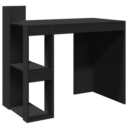 Sleek Black Office Desk - 104x57x94cm, Engineered Wood