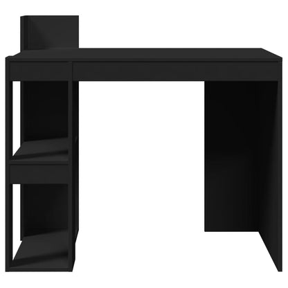 Sleek Black Office Desk - 104x57x94cm, Engineered Wood