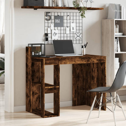 Smoked Oak Office Desk 103.5x56.5x94cm - Engineered Wood