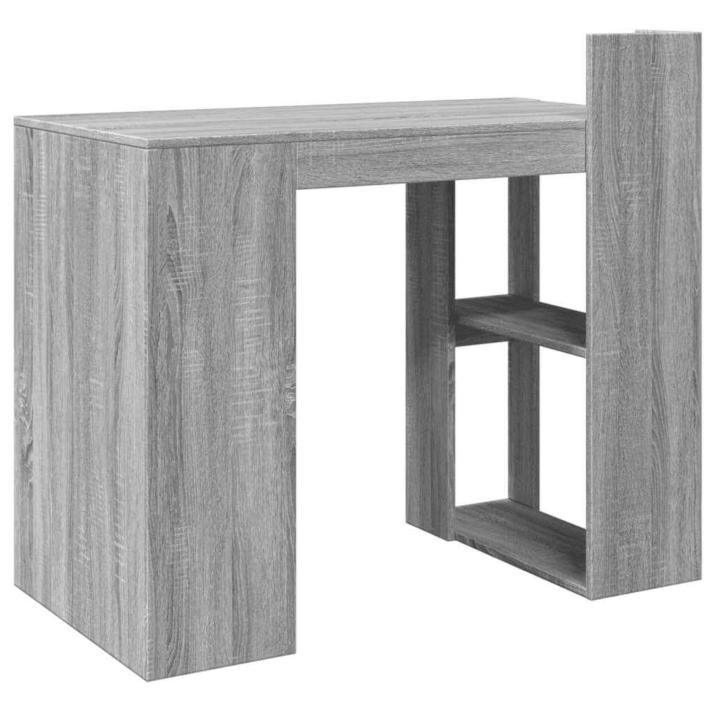 Grey Sonoma Engineered Wood Office Desk 103.5x56.5x94 cm