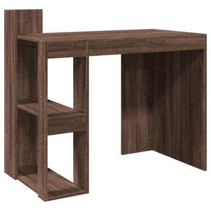 Brown Oak Office Desk - 103.5x56.5x94 cm Engineered Wood